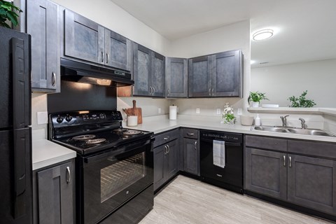 Kitchen at Arbors at Creekside Apartments, Austin, TX